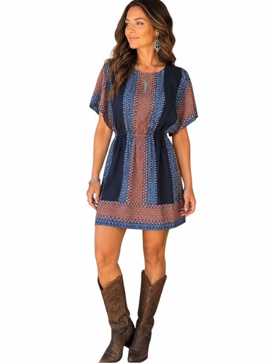 Ariat Dresses & Skirts - Ariat Medium Knee Length Boho Dress Americana Coastal Cowgirl